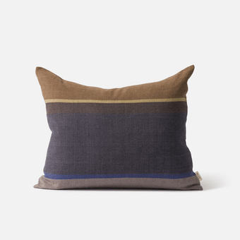 Citta Obi Cushion Cover - Black/Dijon 55x45cm