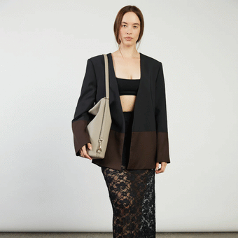 Saben June Shoulder Bag - Dove Pebble