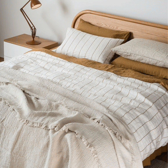 Citta Resort Linen Bedspread - Oat K/SK 260x245cm