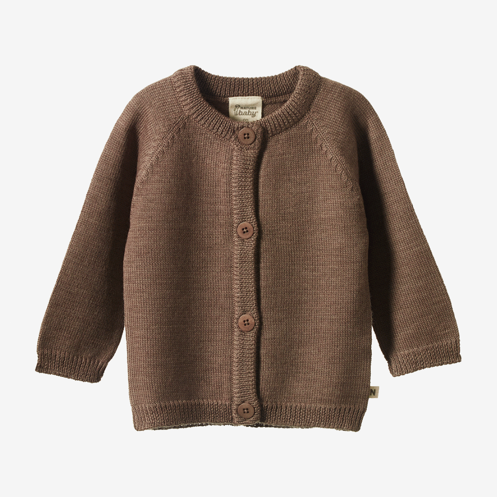 Nature Baby Merino Cardigan - Rose Dust