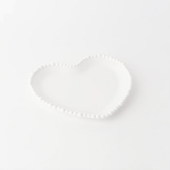 Le Forge Melamine Pearl Heart Plate 20cm
