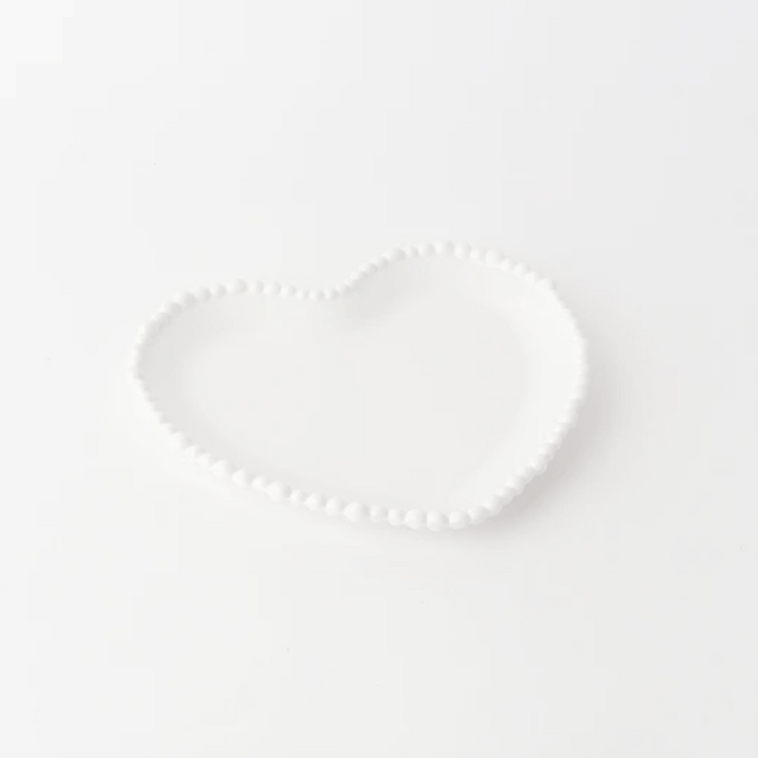 Le Forge Melamine Pearl Heart Plate 20cm