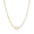 Linda Tahija Paperclip Baroque Pearl Necklace