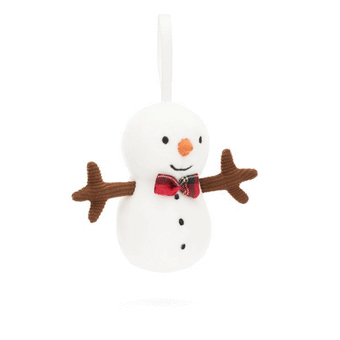 Jellycat Festive Folly Snowman White 5x6x9cm