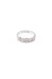 Stolen Girlfriend Halo Cluster Ring - Rose Quartz