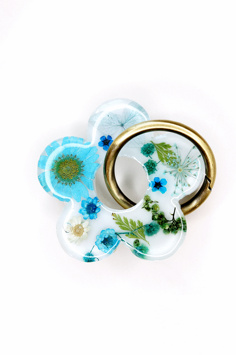 Resin Keyring - Floral