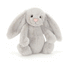 JELLYCAT BASHFUL SILVER BUNNY ORIGINAL (MED) GREY 9X12X31CM