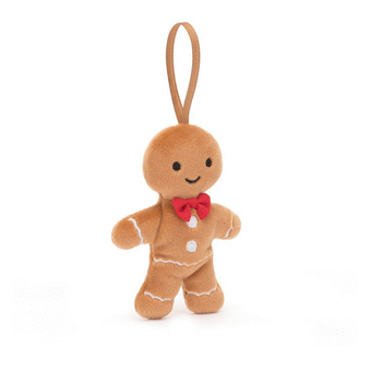 Jellycat Festive Folly Gingerbread Fred Beige 2x4x10cm