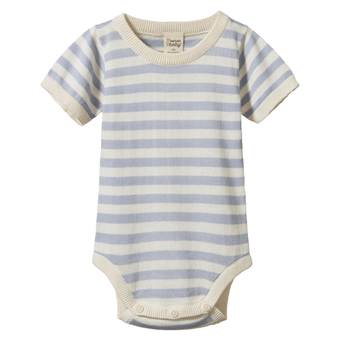 Nature Baby Ren Bodysuit - Zen Blue Sea Stripe