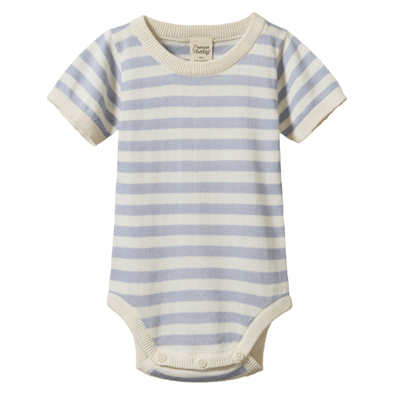 Nature Baby Ren Bodysuit - Zen Blue Sea Stripe