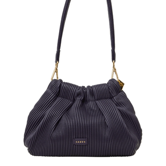 Saben Alexis Shoulder Bag Amethyst Pleat