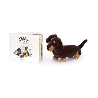 JELLYCAT OTTO THE LOYAL LONG DOG BOOK MULTI-COLOURED 2X23X18CM