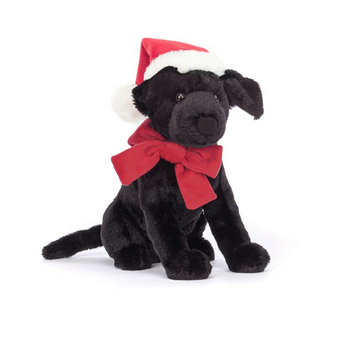 Jellycat Winter Warmer Pippa Black Labrador Black 15x8x22cm