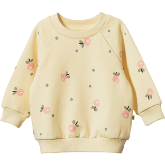 Nature Baby Emerson Sweater - Posey Blossom Lemonade Print