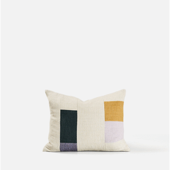 Citta Build Cushion Cover - Natural/Multi 45x35cm