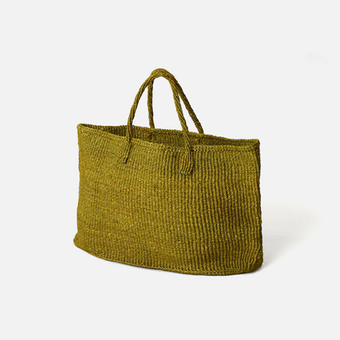 Citta Sisal Oval Basket - Olive 50x20x30.5xmh