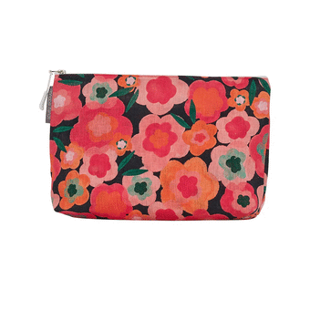 LINEN Cos Bag Large Midnight Blooms