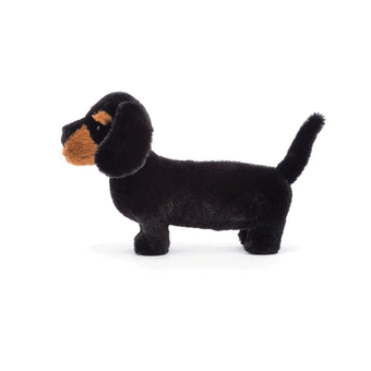 JELLYCAT FREDDIE SAUSAGE DOG BLACK 19X15X35CM