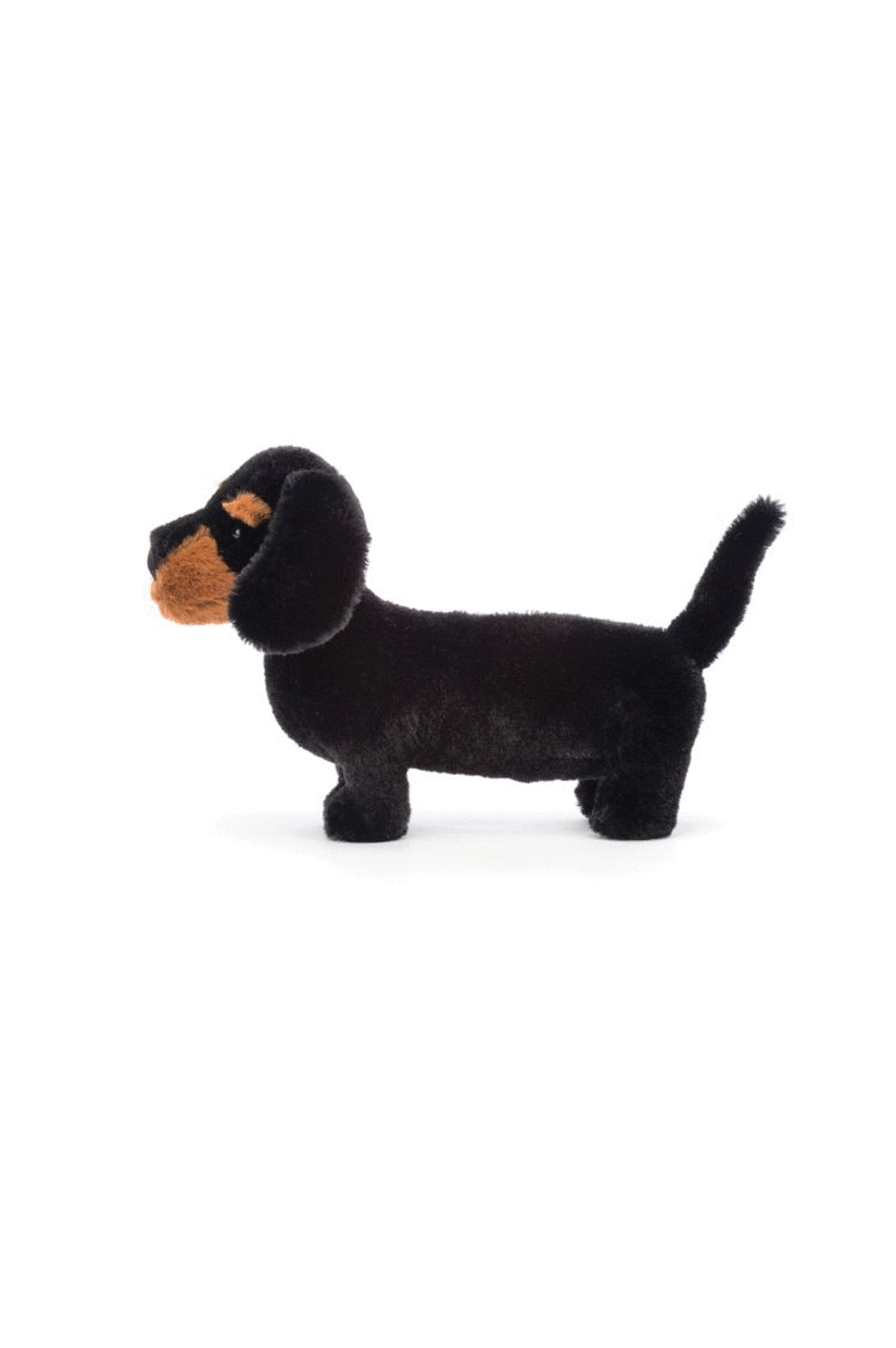 JELLYCAT FREDDIE SAUSAGE DOG BLACK 19X15X35CM