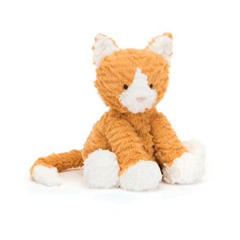 JELLYCAT FUDDLEWUDDLE GINGER CAT ORANGE 9X13X23CM