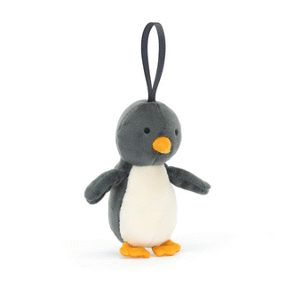 Jellycat Festive Folly Penguin Black & White 5x4x10cm