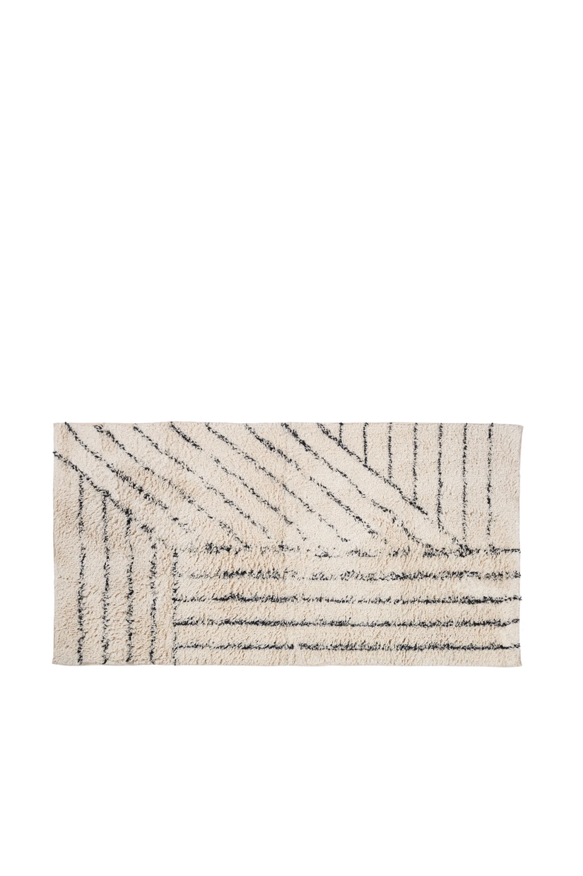 BROSTE Rug Elvira Beige/Black 70*140