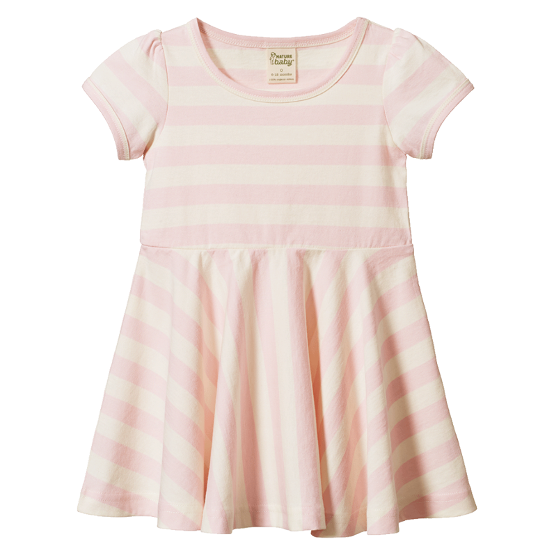 Nature Baby Seaside Dress - Cotton Candy Stripe