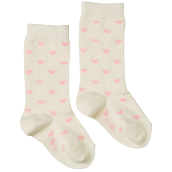 Nature Baby Organic Cotton Socks - Hearts