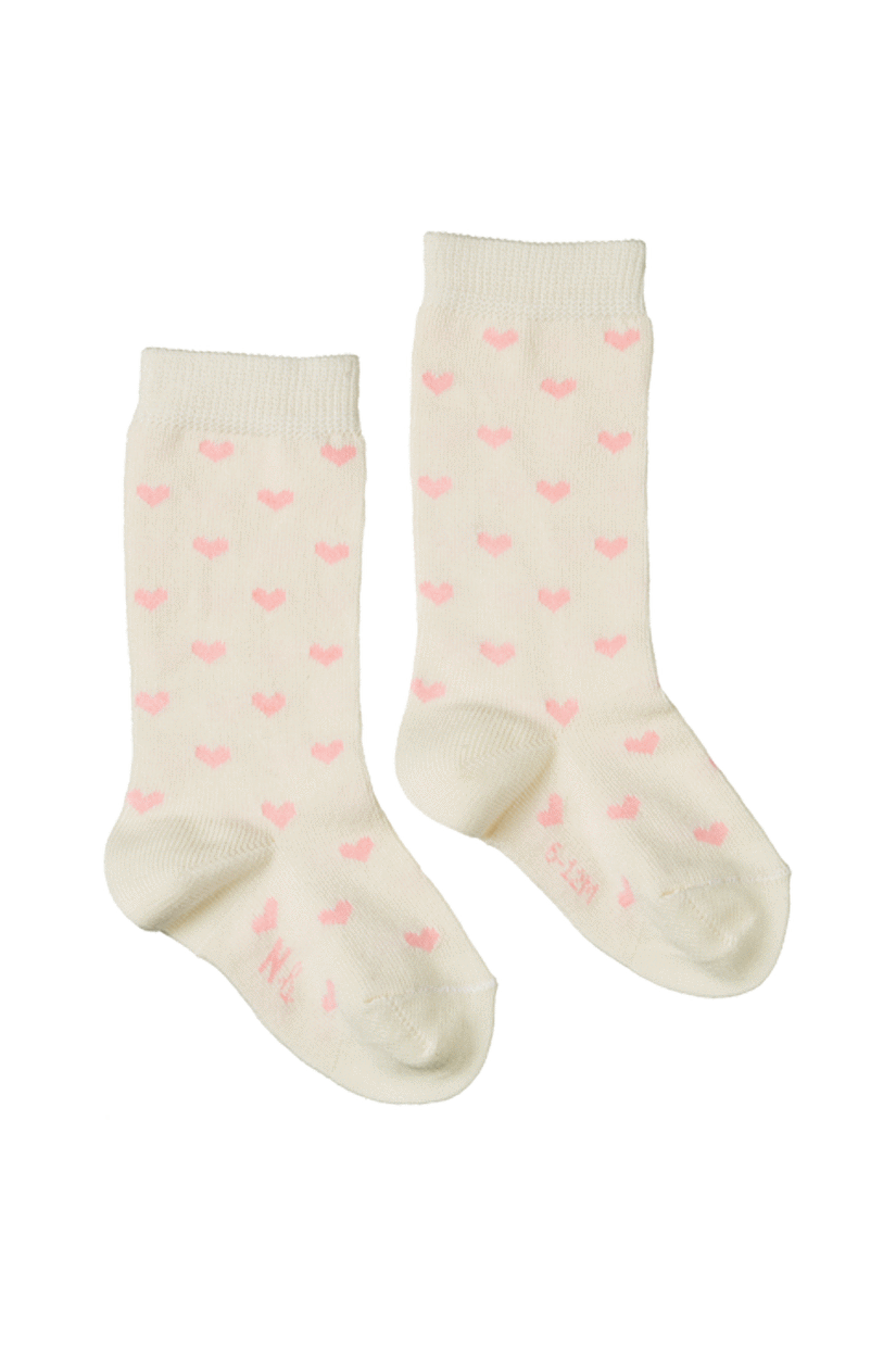 Nature Baby Organic Cotton Socks - Hearts