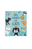 JELLYCAT ALL KINDS OF CATS BOOK PURPLE 2X22X19CM