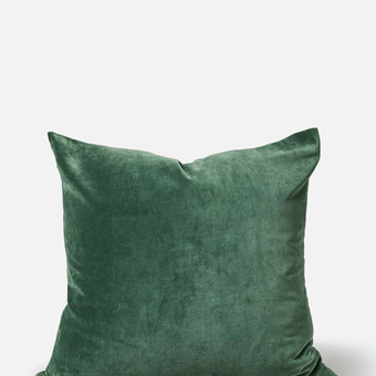 Citta  Velvet Cushion Cover 55x55cm - Duck Green