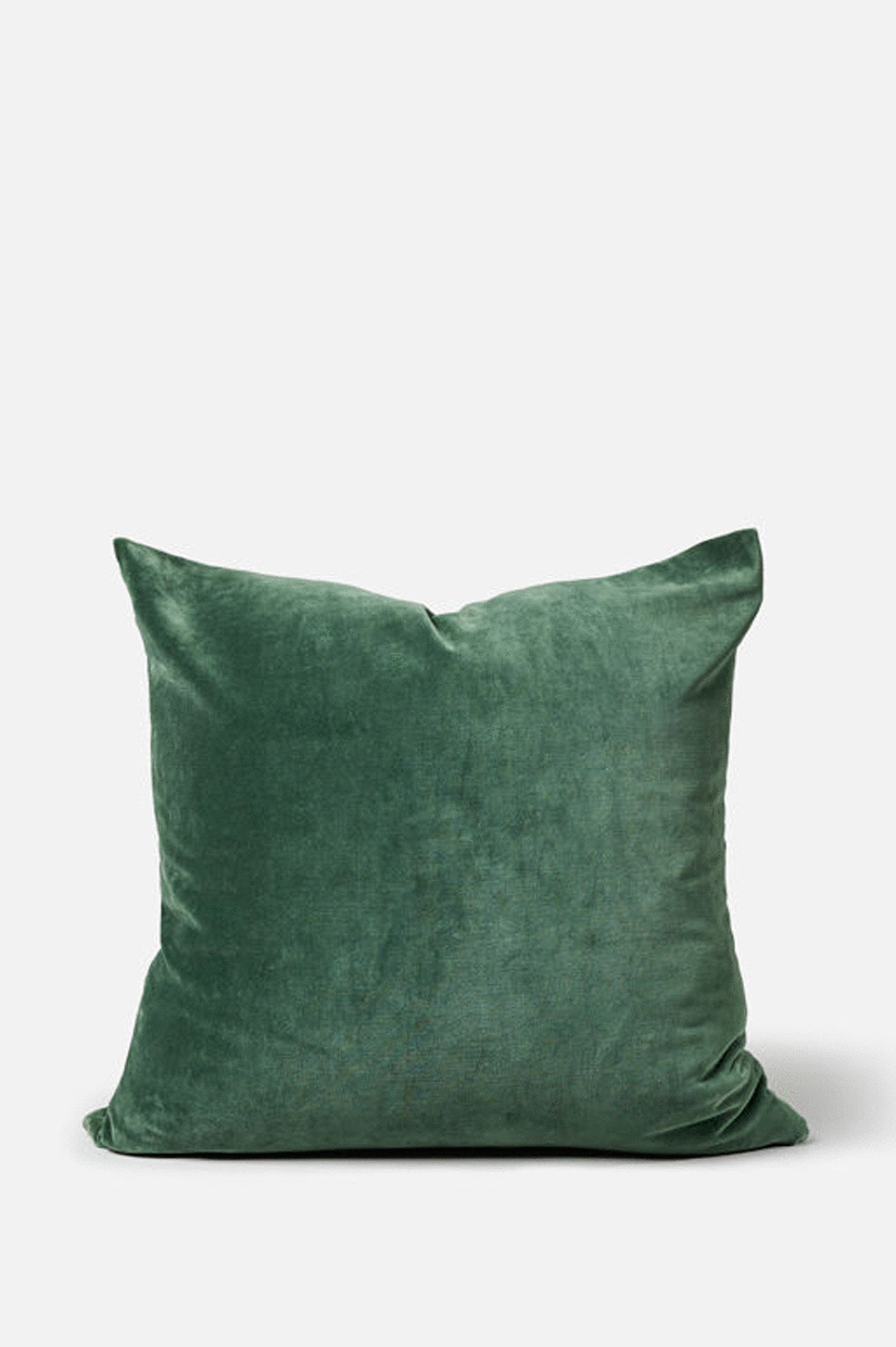 Citta  Velvet Cushion Cover 55x55cm - Duck Green