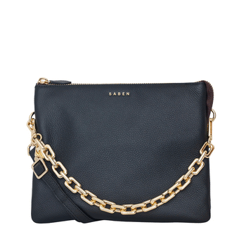 Saben Matilda Crossbody - Black + Chunky Chain