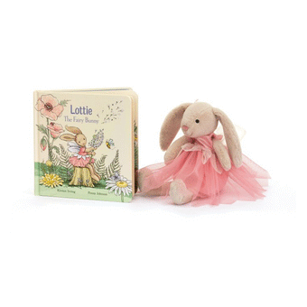 JELLYCAT LOTTIE THE FAIRY BUNNY BOOK MULTI-COLOURED 2X19X19CM