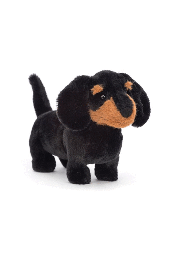 JELLYCAT FREDDIE SAUSAGE DOG SMALL BLACK 5X17X13CM