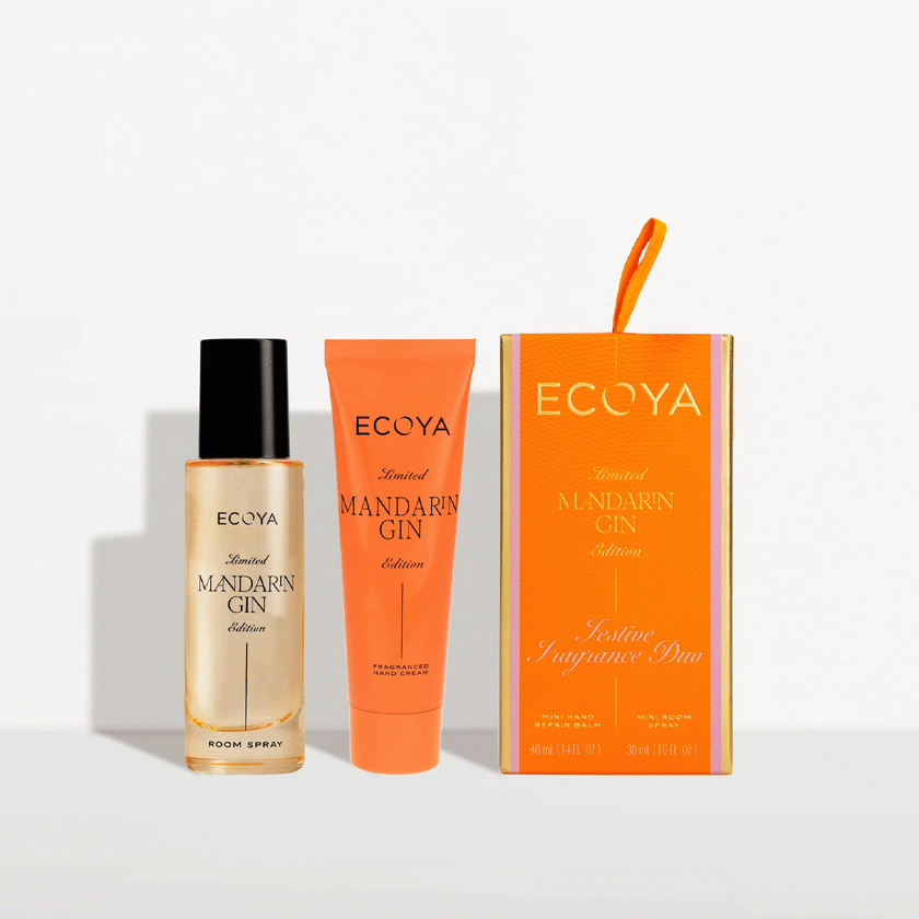 Ecoya Mandarin Gin Festive Fragrance Duo