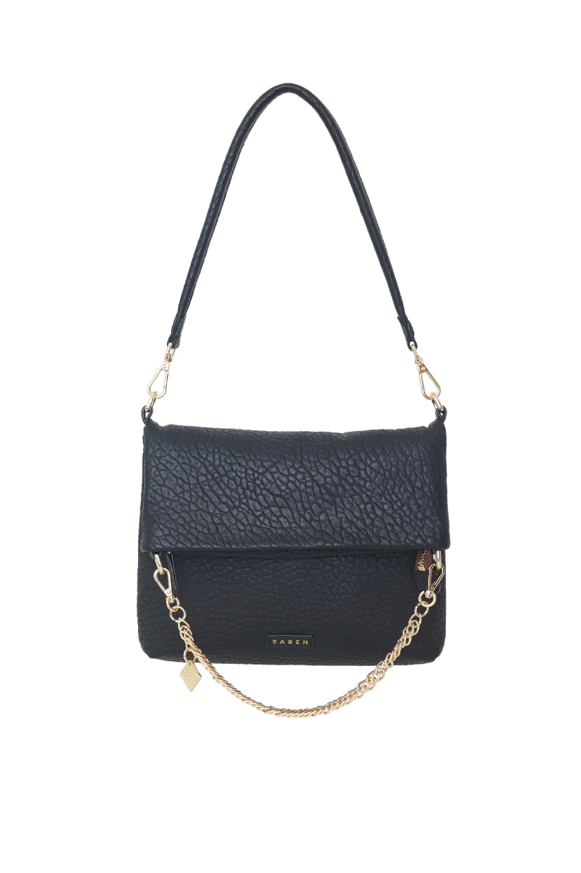 Saben Daria Shoulder Bag - Black Bubble