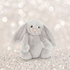 JELLYCAT BASHFUL SILVER BUNNY ORIGINAL (MED) GREY 9X12X31CM