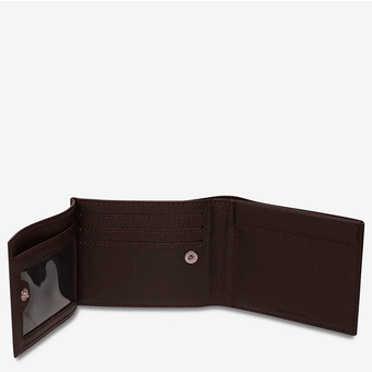 Status Anxiety Noah Wallet - Chocolate