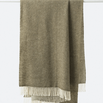 Citta Wool Throw - Matcha 130x180cm