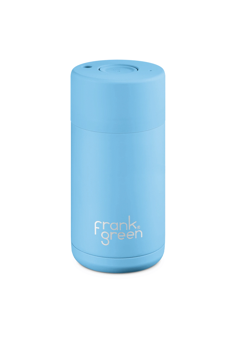 Frank Green 12oz Stainless Steel Ceramic Reusable Cup with Push Button Lid