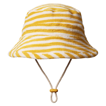 Nature Baby Bucket Sunhat Terry - Golden Sea Stripe