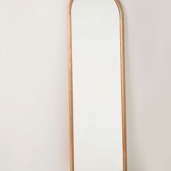 Citta Arc Full Length Mirror - Oak 58x3.5x178cmh