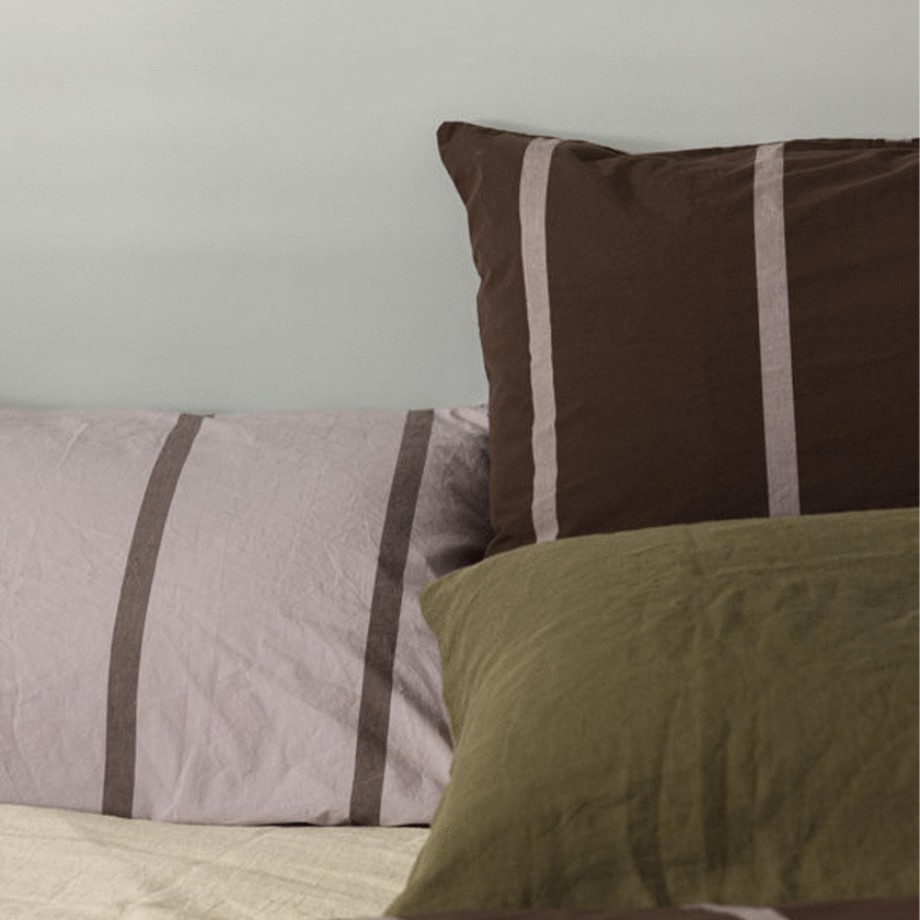 Citta Duo King Pillowcase Pair - Pansy/Rye 51x102cm