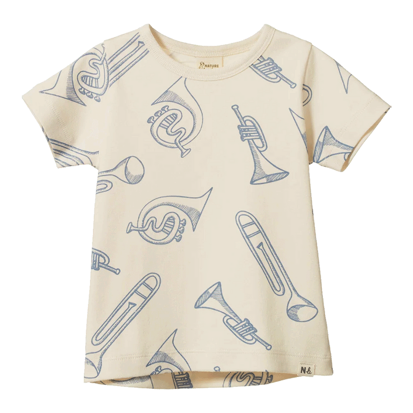 Nature Baby River Tee - Jazz Natural Print