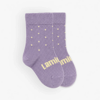 Lamington Merino Wool Crew Socks | BABY | Wildflower