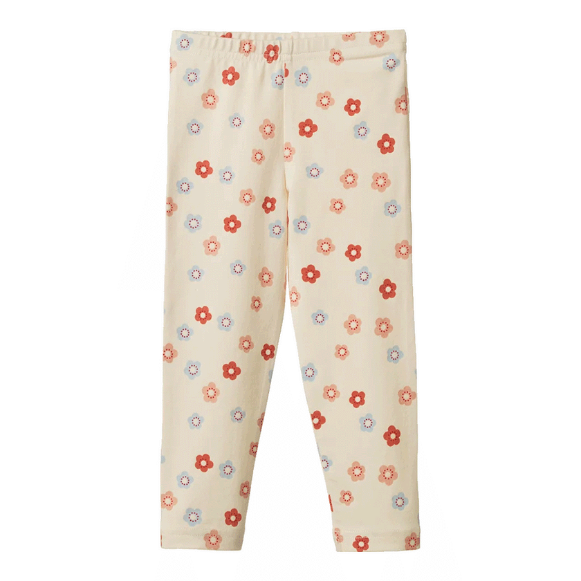Nature Baby Leggings - Petite Flora Stamp Print