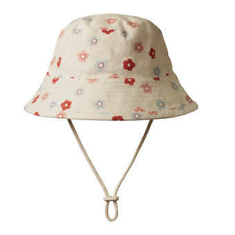 Nature Baby Bucket Sunhat - Petite Flora Stamp Print