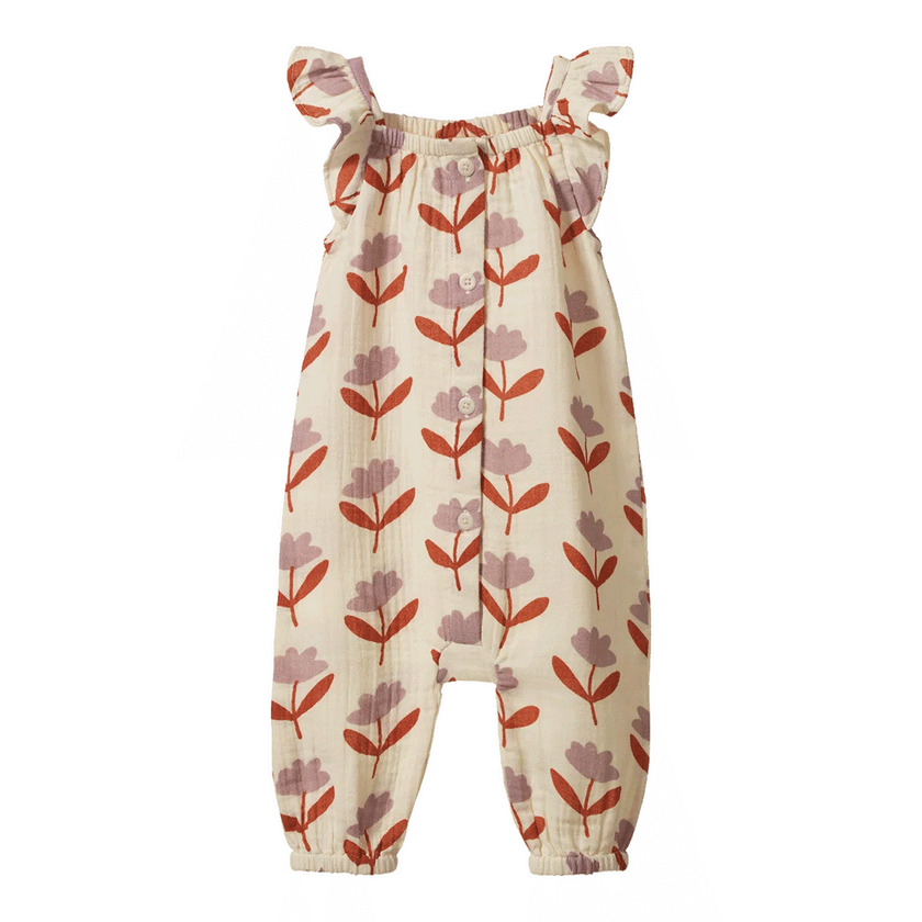 Nature Baby Tilda Suit Muslin - Fleurette Print