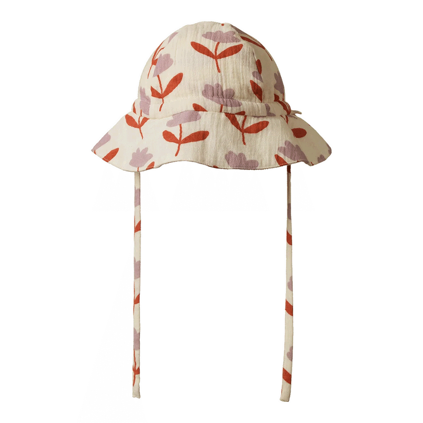 Nature Baby Muslin Sunhat - Fleurette Print